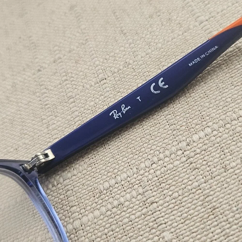 Ray-Ban Youth Eyeglasses Frame Blue Tone Unisex Kids Glasses Eyewear RB1586